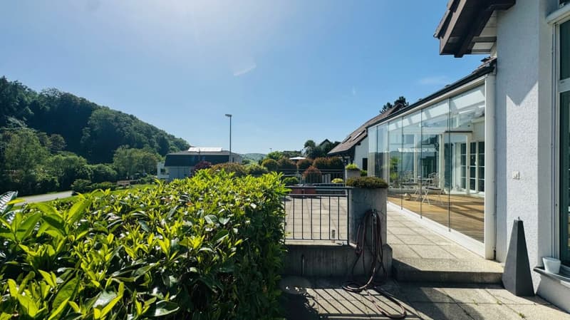 Freistehendes 4.5-Zimmer-Einfamilienhaus mit Pool, Sauna, Wintergarten, Doppelgarage & Aussicht (6)