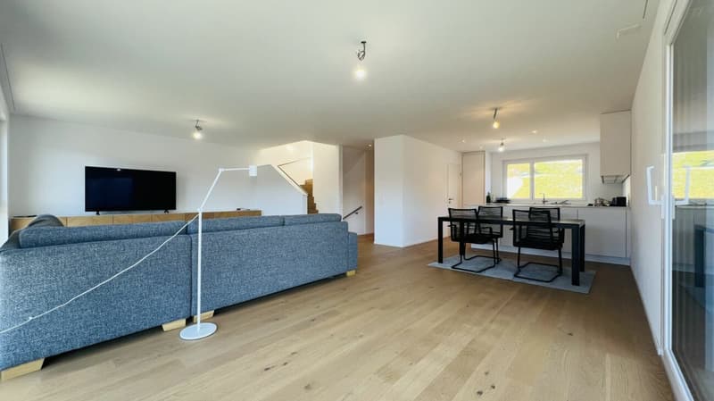 Modernes 5.5-Zimmer-Neubau-Einfamilienhaus mit 2 Bädern, Carport, Parkplatz & Garten in Duggingen (5)