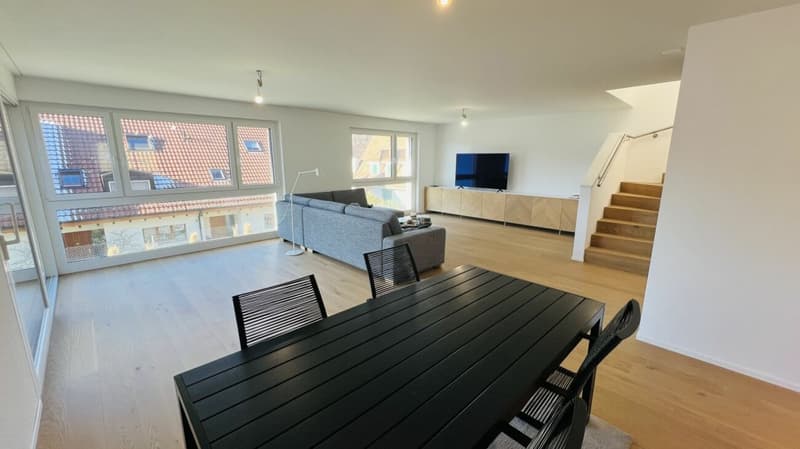 Modernes 5.5-Zimmer-Neubau-Einfamilienhaus mit 2 Bädern, Carport, Parkplatz & Garten in Duggingen (7)