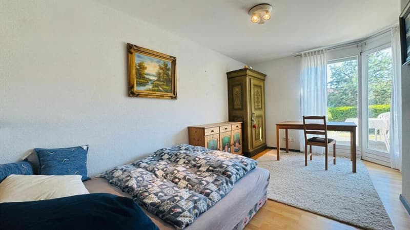 Zimmer 3 mit direktem Zugang zum Gartensitzplatz