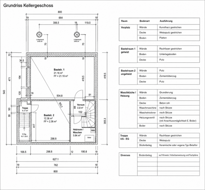 Grundriss Kellergeschoss