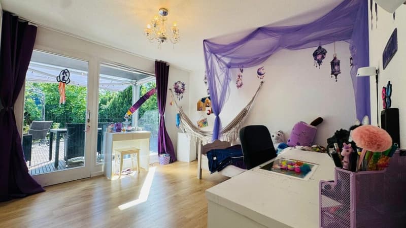 Zimmer 3 mit direktem Zugang zum Garten