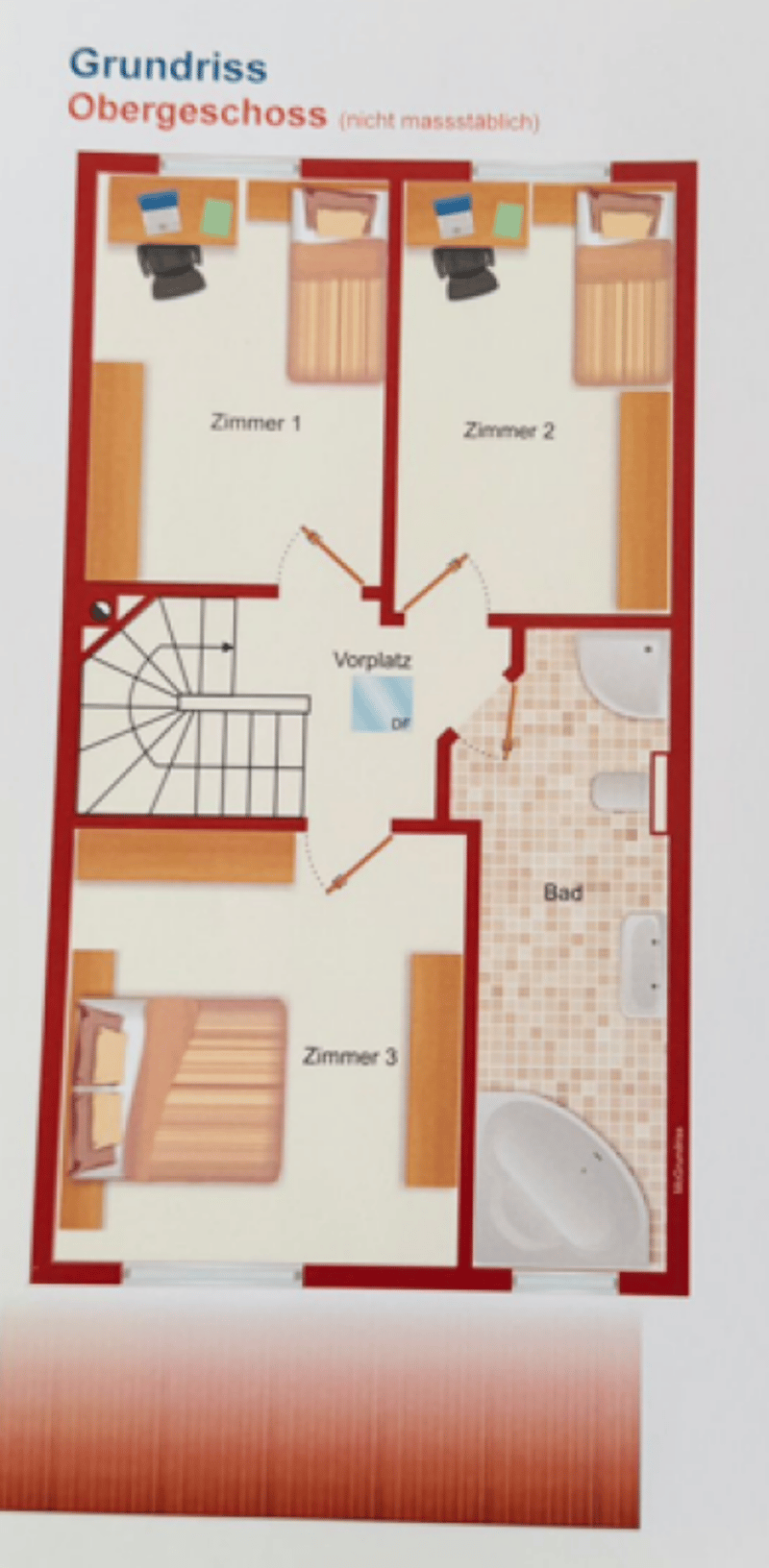 Grundriss Obergeschoss
