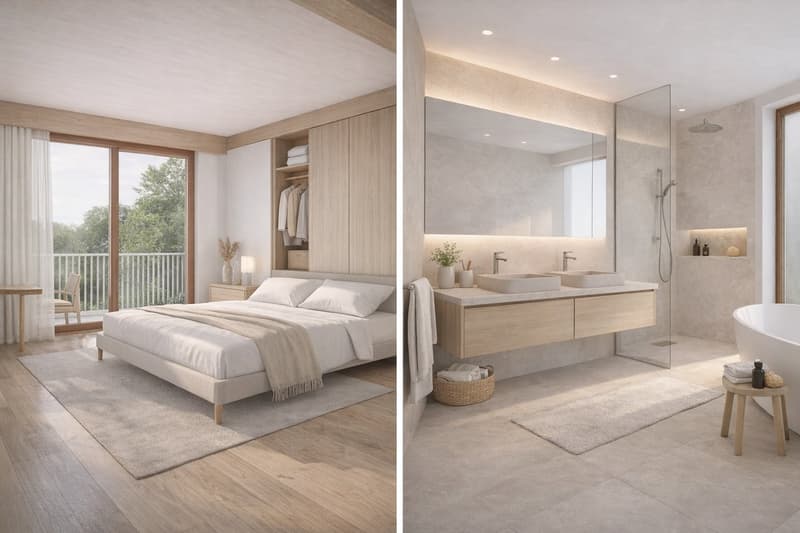 Due unità di casa moderne in posizione ideale vicino a Wenkenpark (progetto di costruzione nuovo) (5)