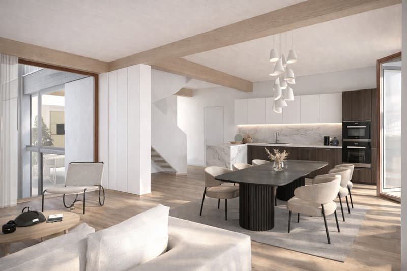 Due unità di casa moderne in posizione ideale vicino a Wenkenpark (progetto di costruzione nuovo) (3)