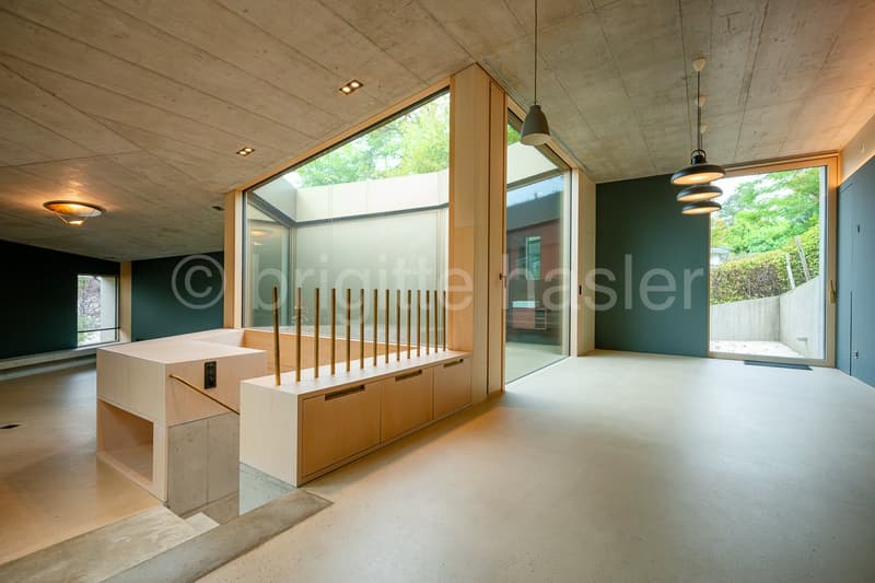 Architektonisch eindrucksvolles Atriumhaus an begehrter Riehener Wohnlage (1)