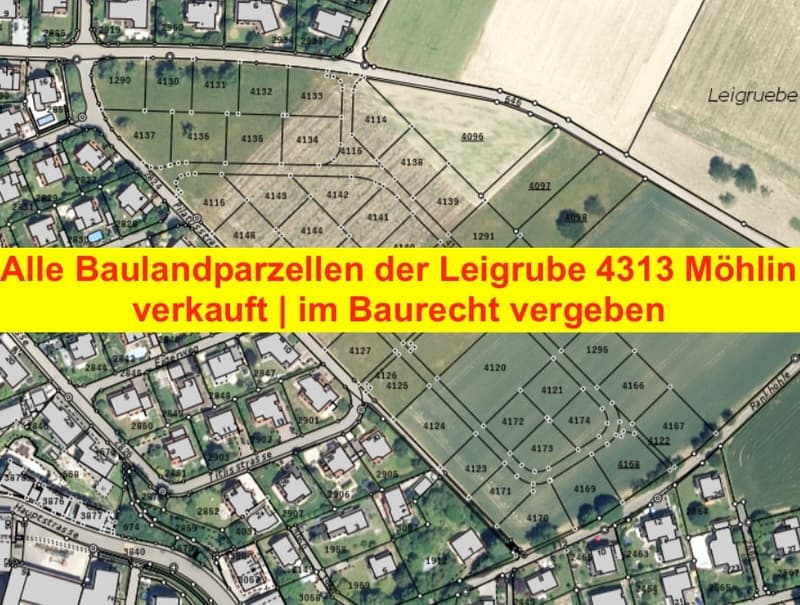Attraktives Bauland und Zinsen in ruhiger Lage von Möhlin | Zins 1.25% (1)