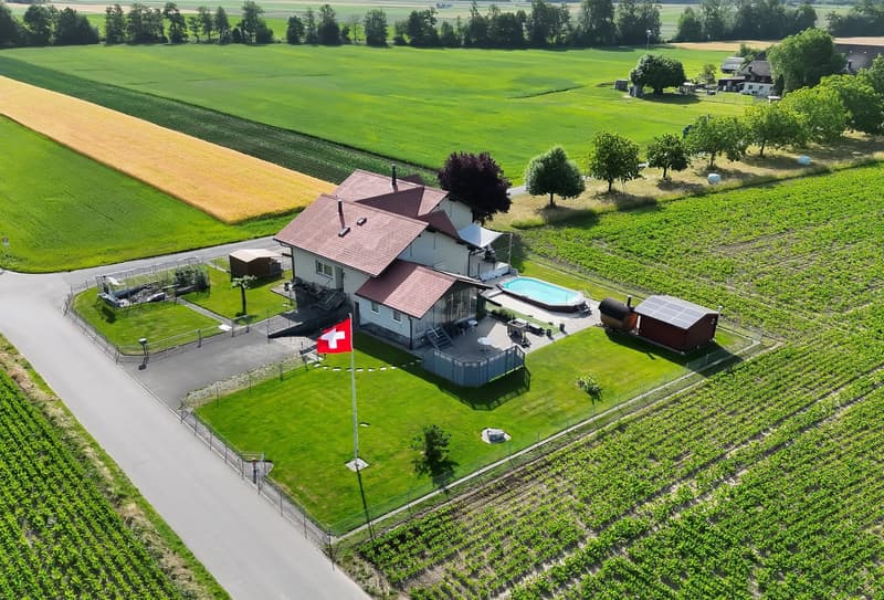 Zwei Wohnhäuser auf 1748 m2 Parzelle in Schwadernau (1)