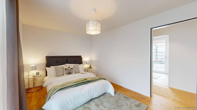 Musterwohnung Attika - Schlafzimmer