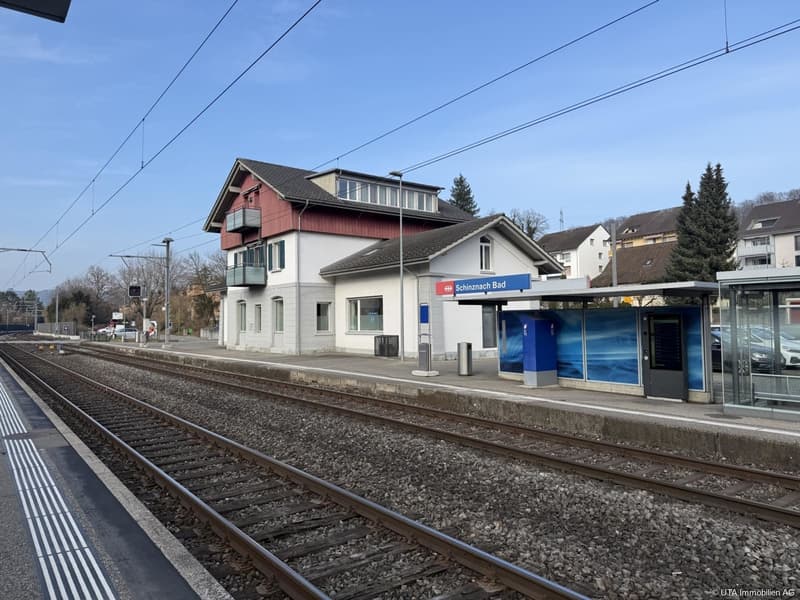 3 Gehminuten zum Bahnhof