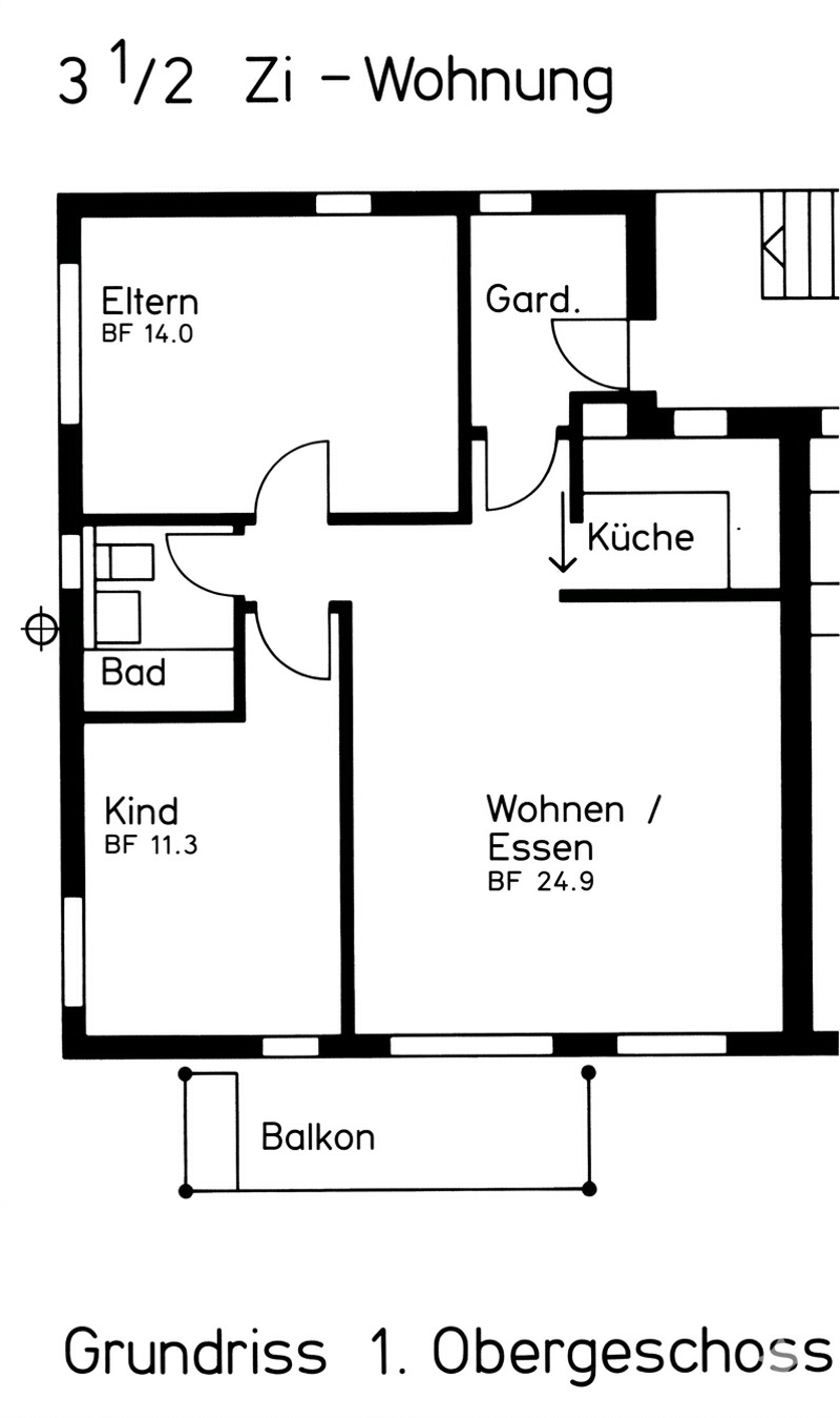 Charmante 3.5-Zimmer-Wohnung an schöner Lage in Windisch (3)