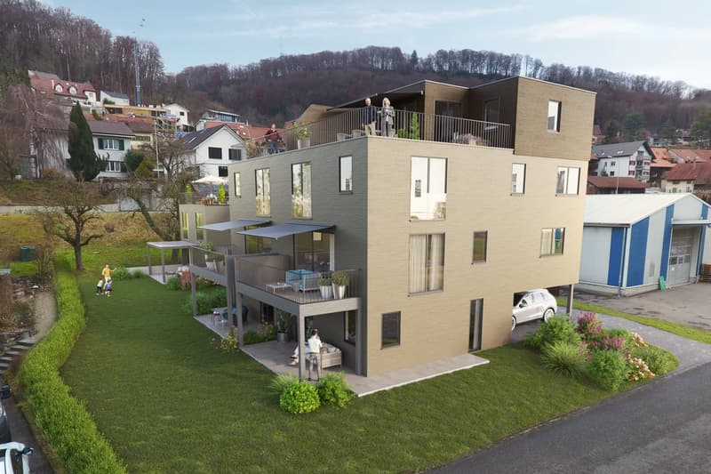 30 Minuten von Basel | Neubau in Obermumpf AG | 4 Geschosse und 260 m2 Wohnfläche (2)