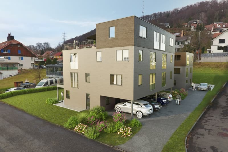 30 Minuten von Basel | Neubau in Obermumpf AG | 4 Geschosse und 300 m2 Wohnfläche (1)