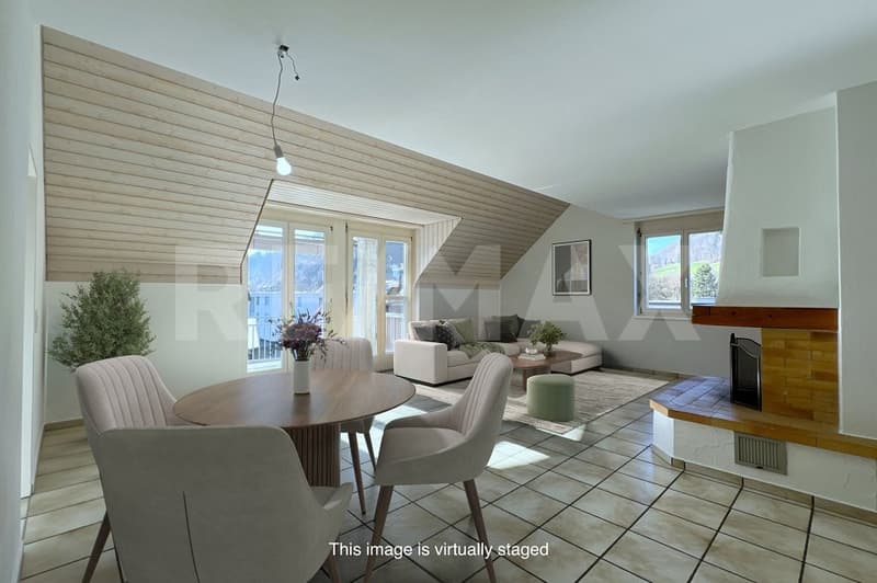 Helle 4.5-Zimmer-Dachwohnung mit Balkon an ruhiger Lage (2)