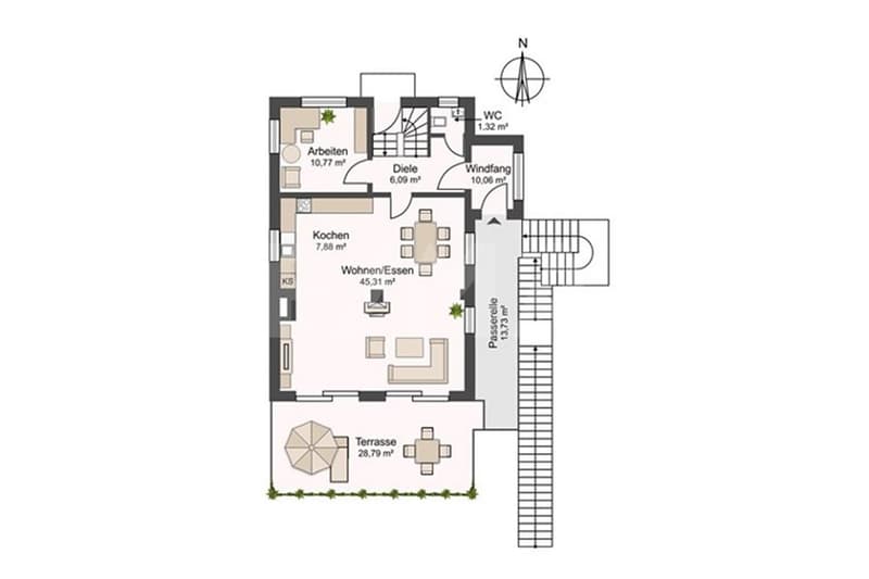Modernes Traumhaus an Hanglage mit Fernsicht (9)