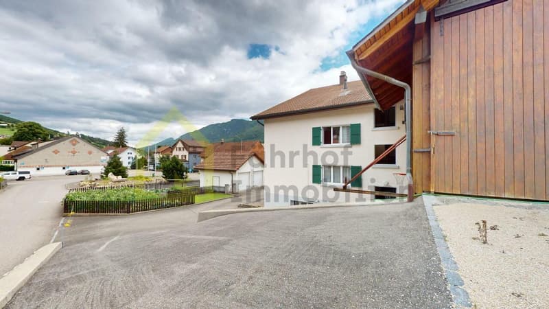 Scheune/Wohnhaus/Gemüsegarten