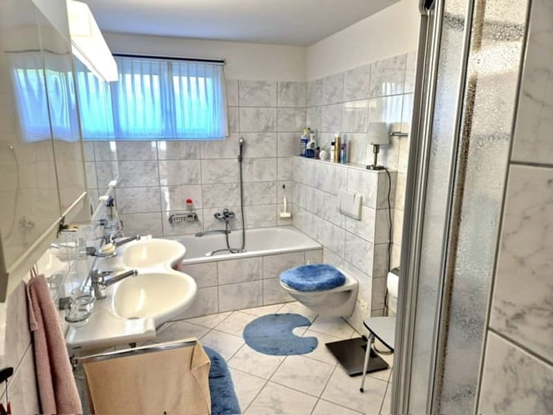 WC, Doppel-Lavabo, Dusche