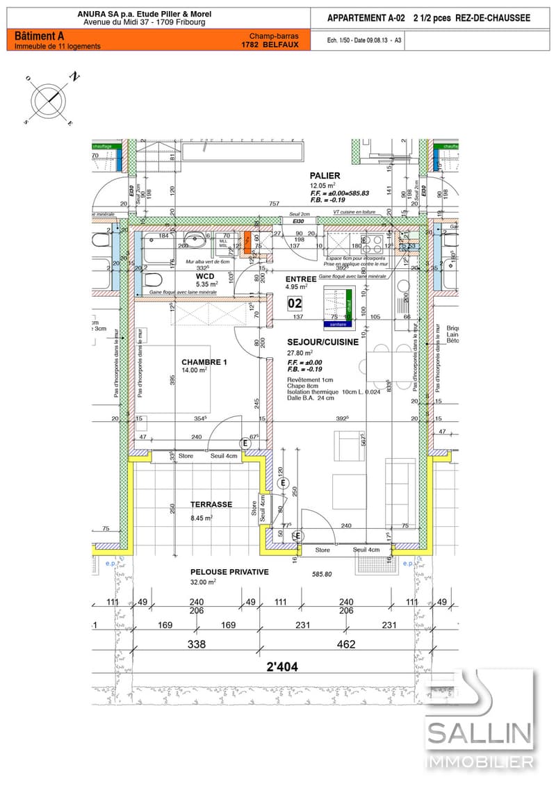 MAGNIFIQUE APPARTEMENT DE 2½ PIECES AVEC TERRASSE (7)