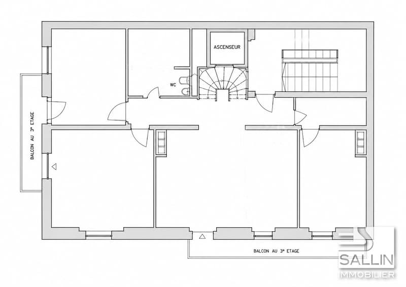 SPACIEUX 3½ PIECES AVEC BALCONS EN COURS DE RENOVATION (7)