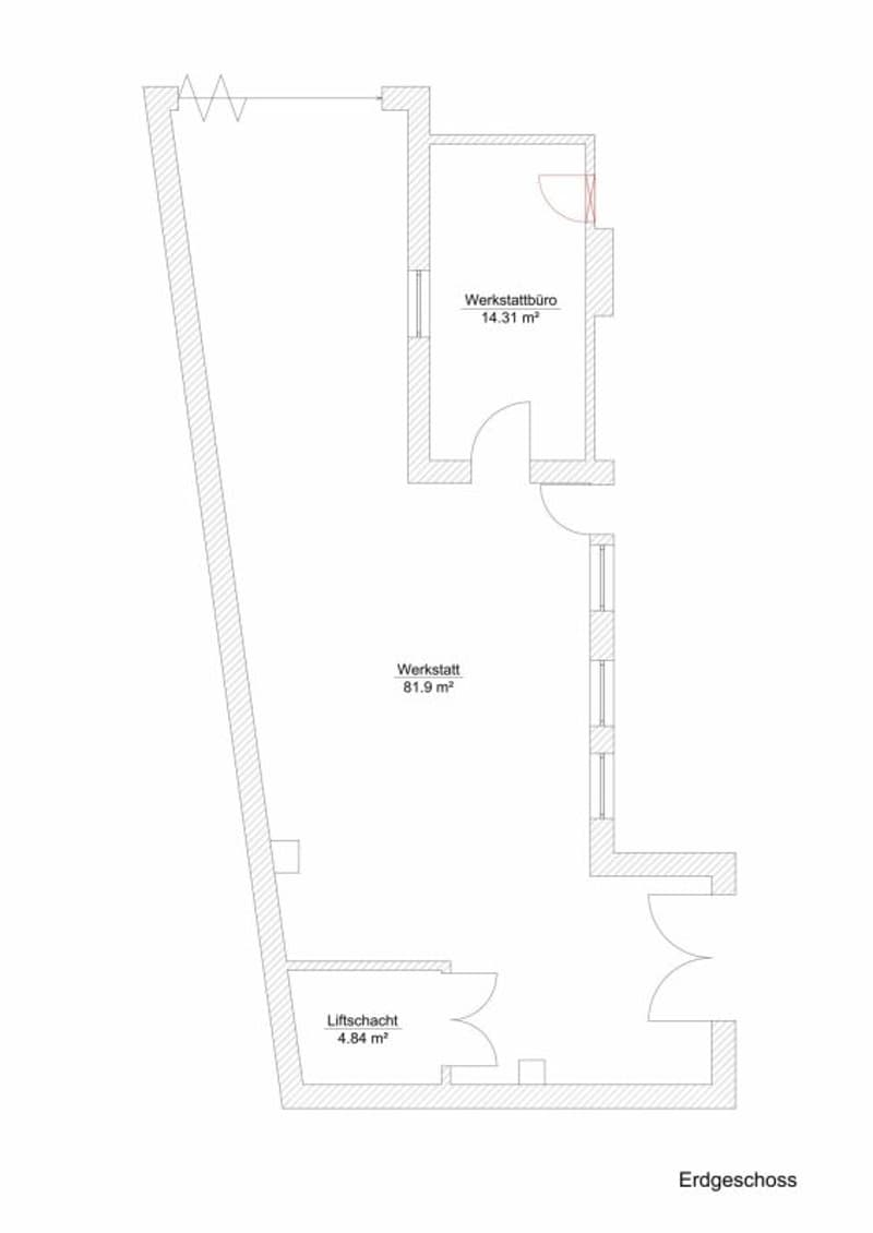 Grundriss EG (Werkstatt)