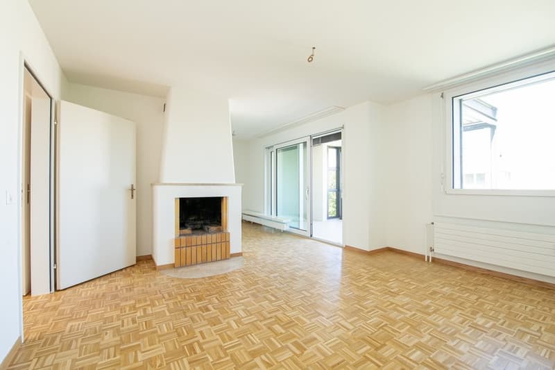 Wohnzimmer mit Cheminée