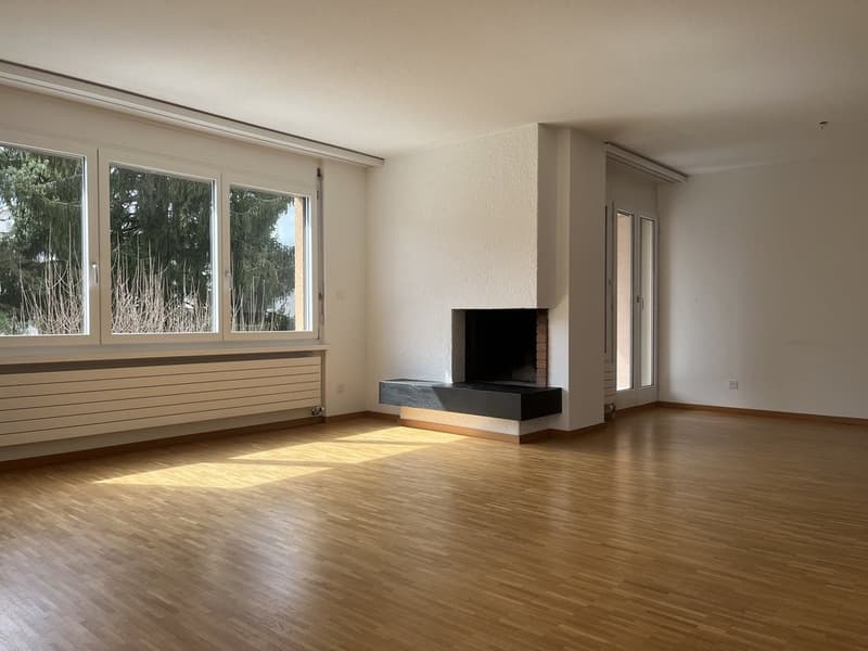 Wohnzimmer mit Cheminée