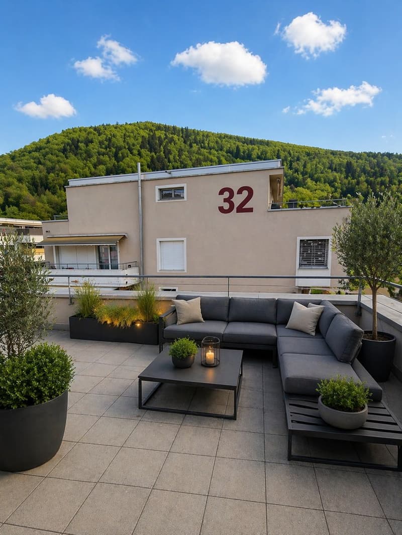 Einzigartige Wohn- und Arbeitswelt: Modernes Atelier mit Terrasse (6)