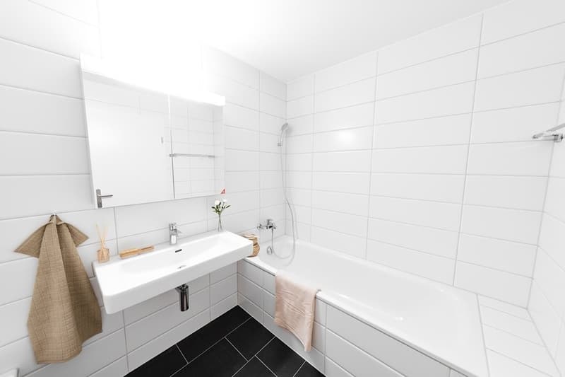 Schlafzimmer inkl. Badwanne