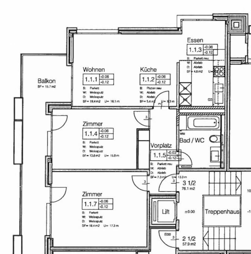 Befristete 3.5-Zimmer-Wohnung mit Seesicht in Kilchberg (6)