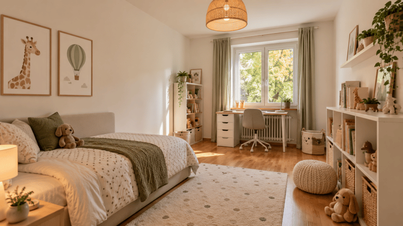 Kinderzimmer -Einrichtungsbeispiel