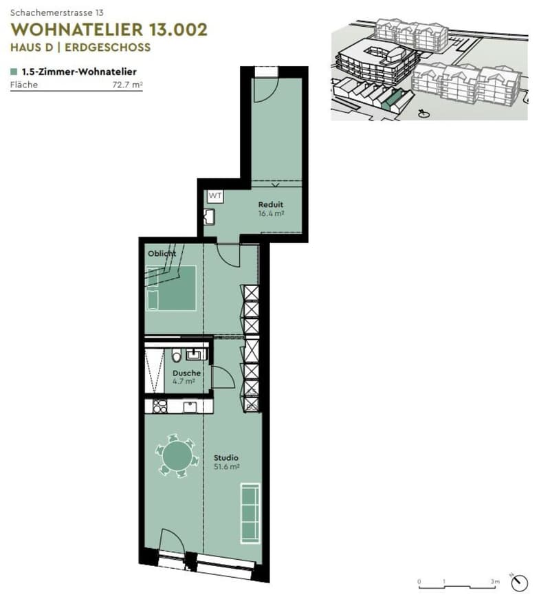 De Luxe: Altersgerechtes Wohnstudio im EG (82 m2 - 75 m2) (7)