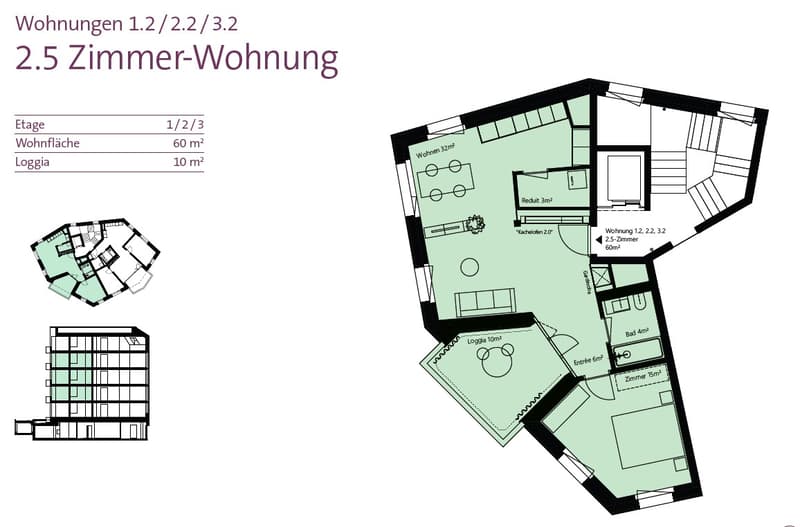 Grundrissplan Wohnung