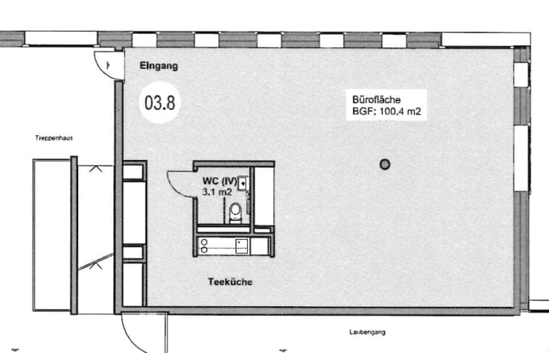 Entrance, living room, kitchen, bathroom, WC, storage room