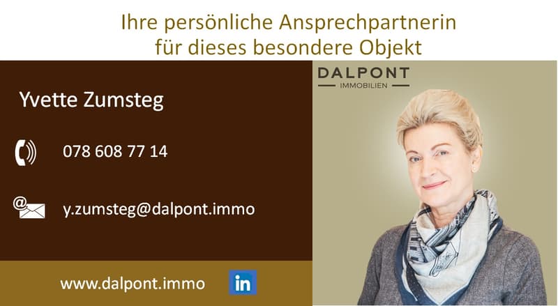 Ihre persönliche Ansprechpartnerin für dieses besondere Objekt