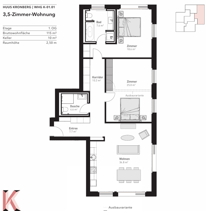 Residenz der Extraklasse mit Premium-Wellnessbereich - Wohnung K.1.1 (14)