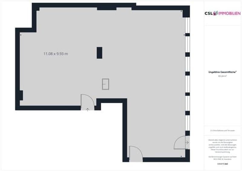 Functional office space/studio/practice with garden seating in district 6 (7)