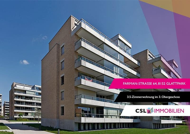 3.5-Zimmer-Wohnung mit neu saniertem Bad und Balkon in Glattpark (1)