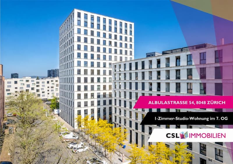 1-Zimmer-Studiowohnung an zentraler Lage in Zürich-Altstetten (1)