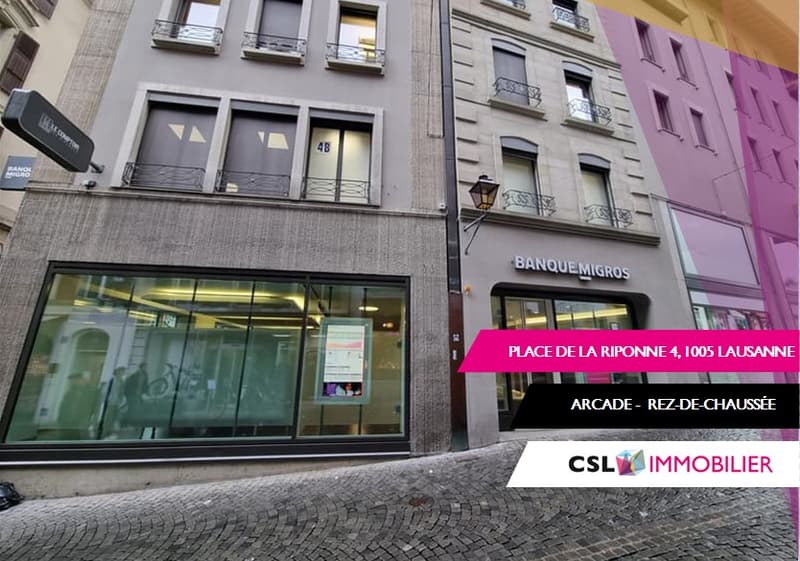 Emplacement d’Exception au Cœur de Lausanne ! (1)