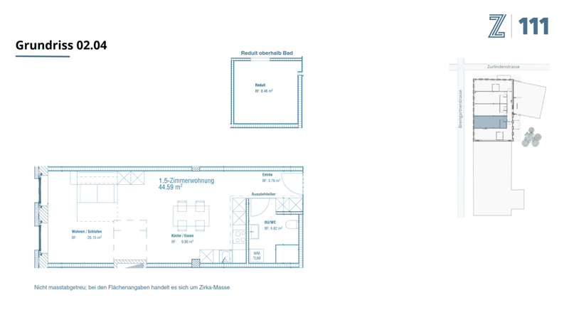 Möbliertes Studio mit Loftcharakter im Herzen von Wiedikon (12)