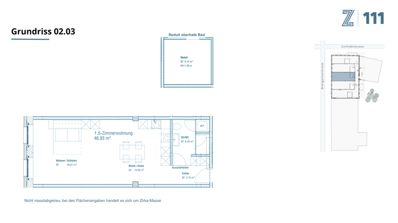 Möbliertes Studio mit Loftcharakter im Herzen von Wiedikon (11)