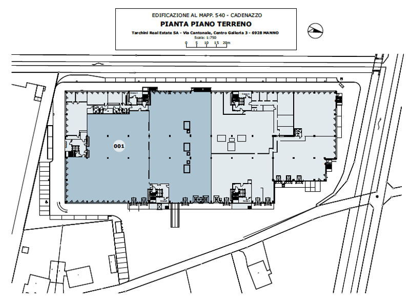 Ground floor layout with multiple rooms, central staircase, and parking area