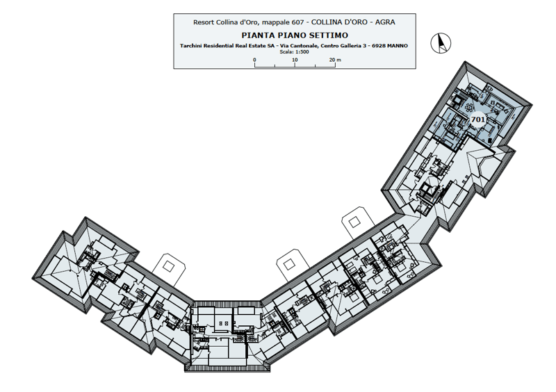multiple rooms, balconies, courtyards