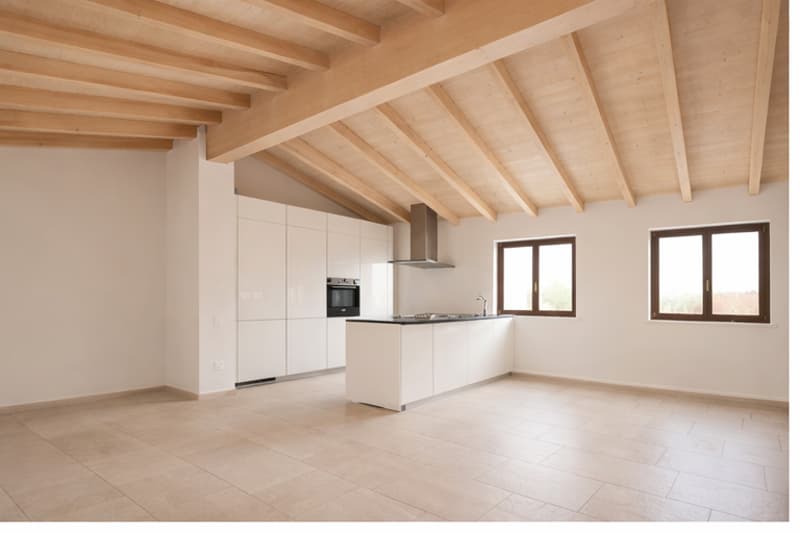 COLDRERIO - AFFITTASI SPLENDIDO APPARTAMENTO CON GIARDINO IMMERSO NEL VERDE (rif. 003) (2)