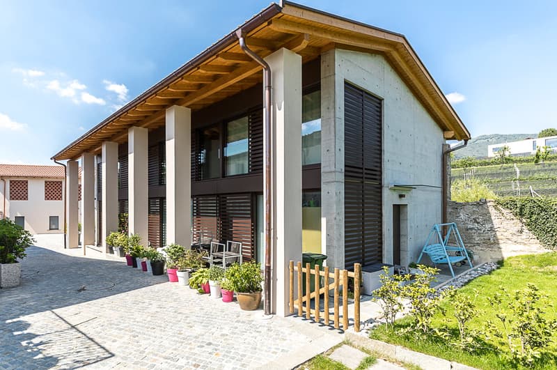 AFFITTASI INCANTEVOLE DUPLEX DI 3.5 LOCALI CON GIARDINO PRIVATO (7)