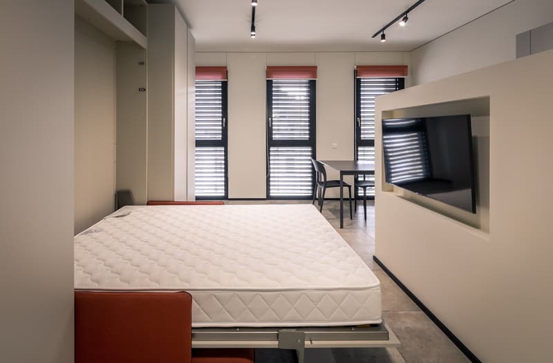 LUGANO CENTRO - AFFITTASI APPARTAMENTO DI 1.5 LOCALI COMPLETAMENTE ARREDATO (3)