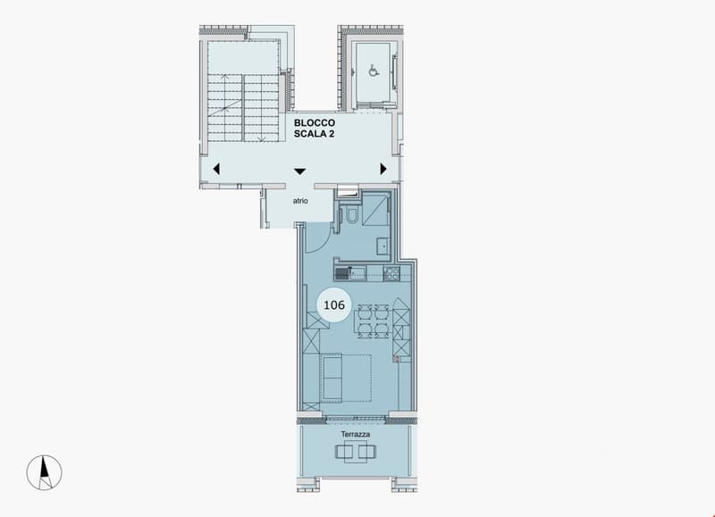 RIVA SAN VITALE - AFFITTASI APPARTAMENTO ARREDATO CON BALCONE(Rif.106) (17)