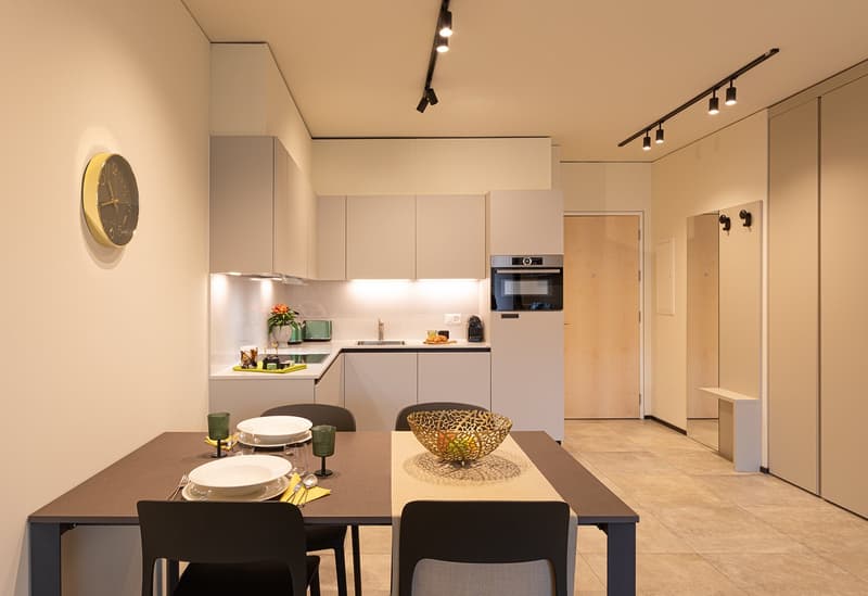 LUGANO CENTRO - AFFITTASI APPARTAMENTO ARREDATO 2.5 LOCALI CON TERRAZZO (rif. 103) (2)