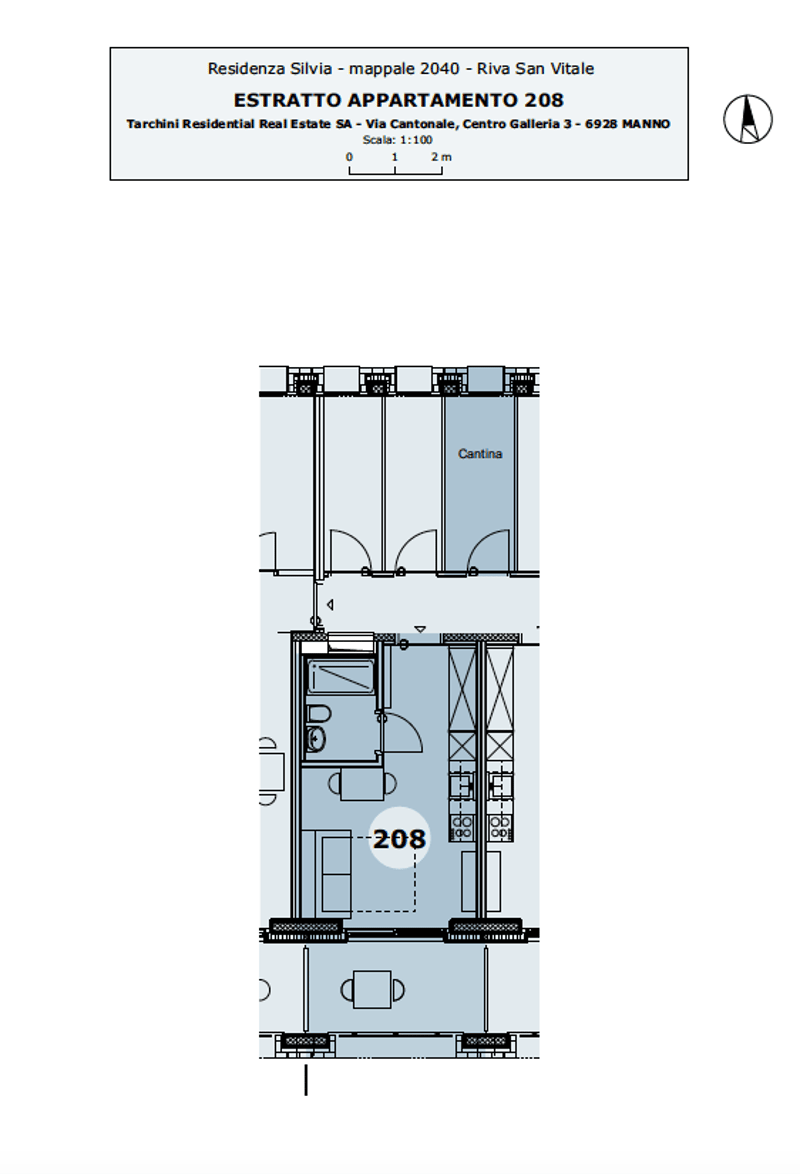 RIVA SAN VITALE - AFFITTASI APPARTAMENTO 1.5 ARREDATO CON BALCONE (rif. 208) (9)