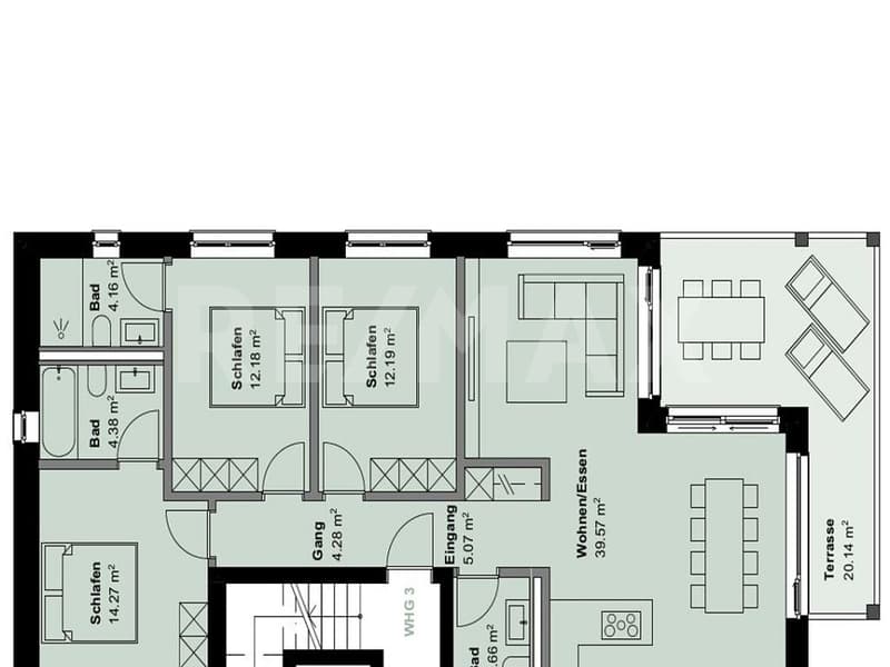 4½-Zimmer-Wohnung Neubau Ganschiersch - ERSTWOHNUNG (8)